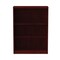 Alera 31.75 in. x 14 in. x 39.38 in. Valencia Series 3-Shelf Bookcase - Mahogany